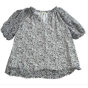 KORI - Women’s Animal Print Blouse - Size Medium